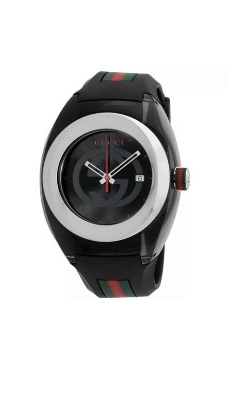 gucci sync xxl black|Gucci Sync XXL Unisex Watch YA137101 .